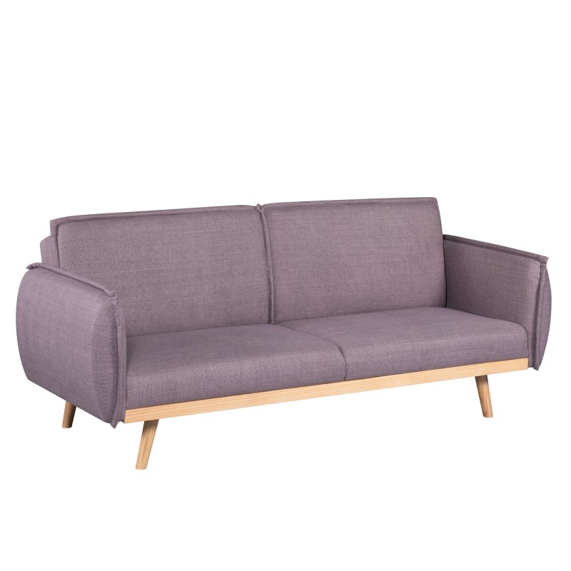 3-Sitzer-Sofa VESTA, rechts, aus violettem Stoff