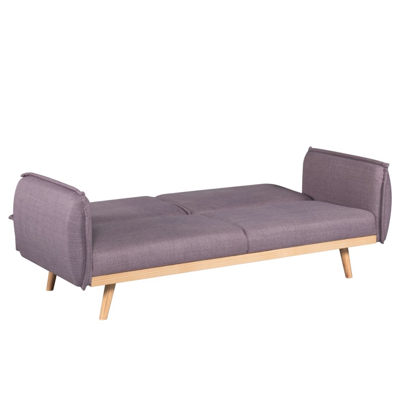 3-Sitzer-Sofa VESTA, rechts, aus violettem Stoff