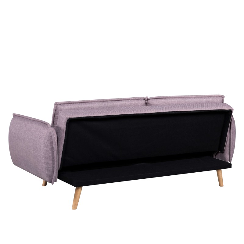 3-Sitzer-Sofa VESTA, rechts, aus violettem Stoff