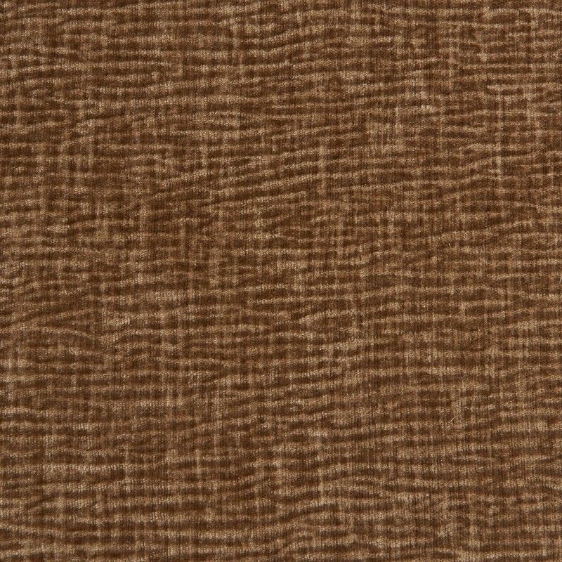 3-Sitzer-Sofa NIKKI , feststehend, brauner strukturierter Samt
