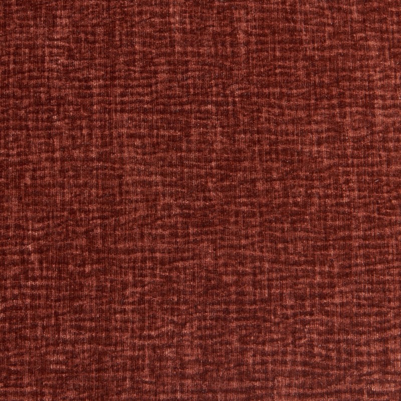Canapé droit fixe NIKKI 3 places velours texturé terracotta