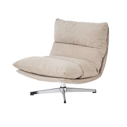 Fauteuil HYGEA tissu taupe 1 place