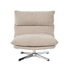 Fauteuil HYGEA tissu taupe 1 place