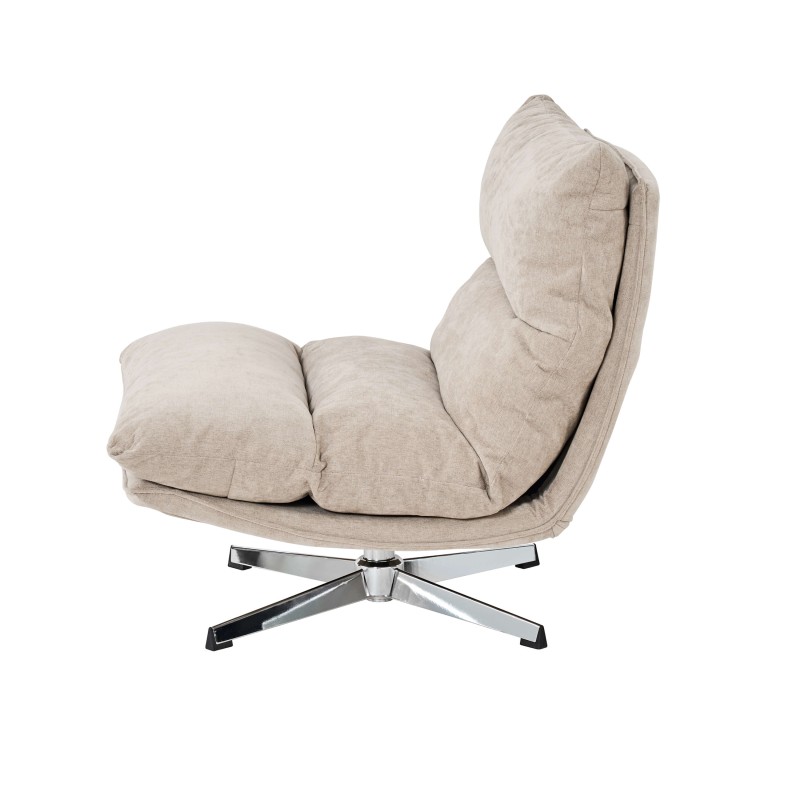Fauteuil HYGEA tissu taupe 1 place