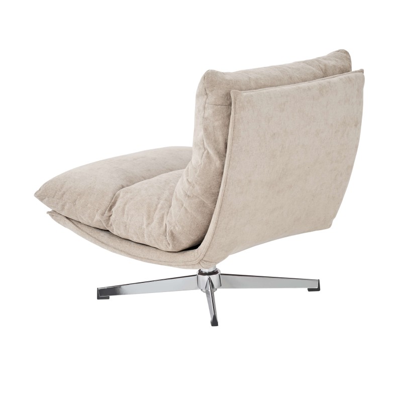 Fauteuil HYGEA tissu taupe 1 place