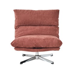 Fauteuil HYGEA tissu terracotta 1 place