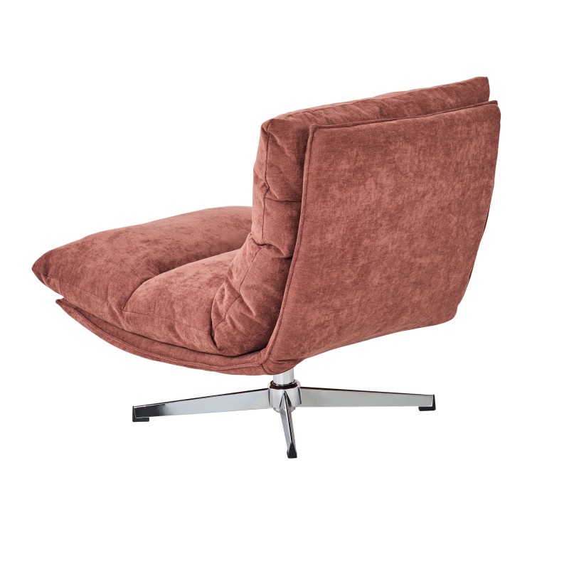 Fauteuil HYGEA tissu terracotta 1 place