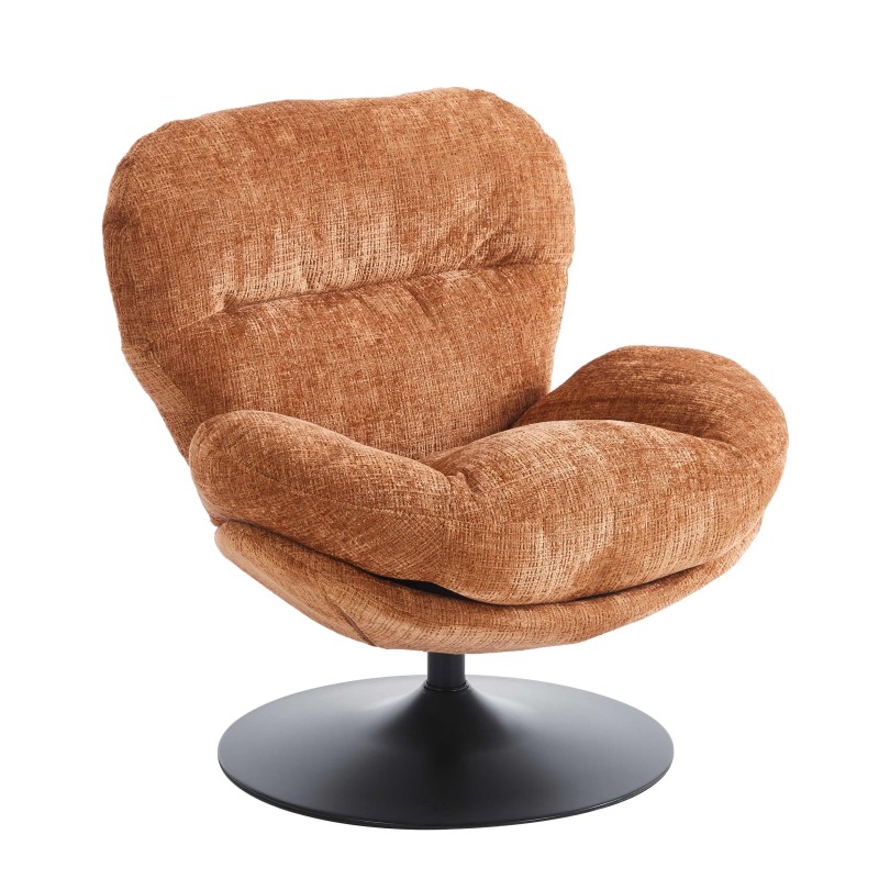 Fauteuil CERES tissu terracotta 1 place