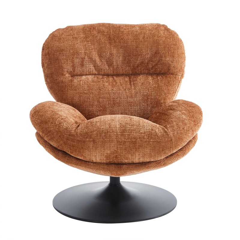 Fauteuil CERES tissu terracotta 1 place