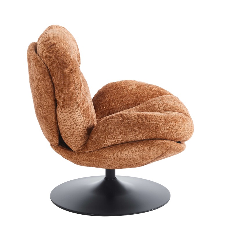 Fauteuil CERES tissu terracotta 1 place