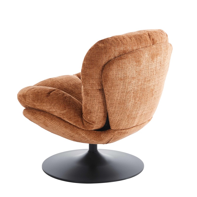 Fauteuil CERES tissu terracotta 1 place