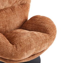 Fauteuil CERES tissu terracotta 1 place