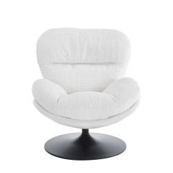 Fauteuil CERES tissu beige 1 place