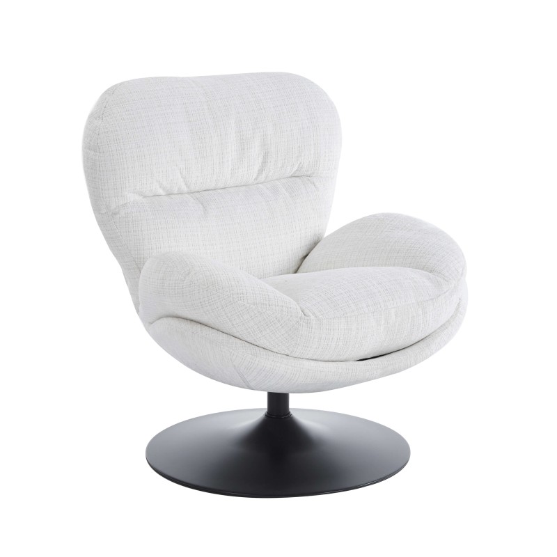 Fauteuil CERES tissu beige 1 place