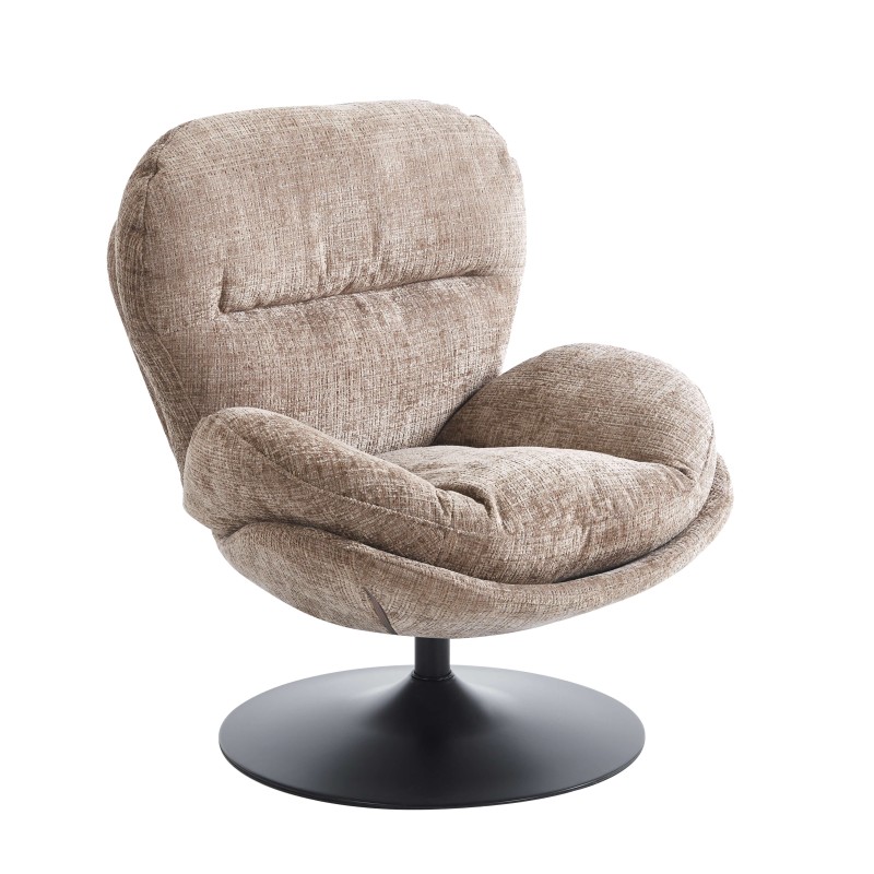 Fauteuil CERES tissu gris 1 place