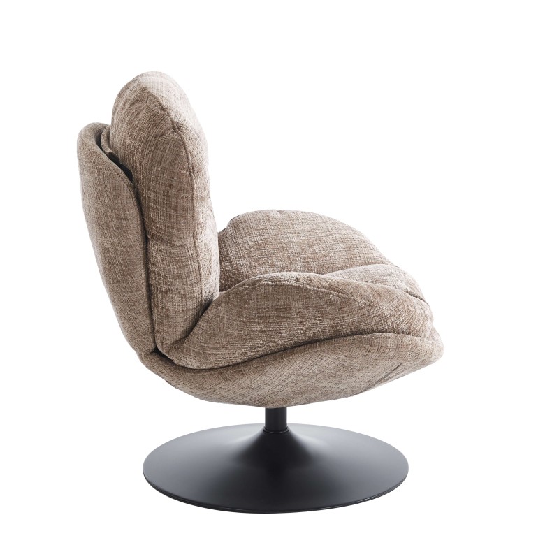 Fauteuil CERES tissu gris 1 place