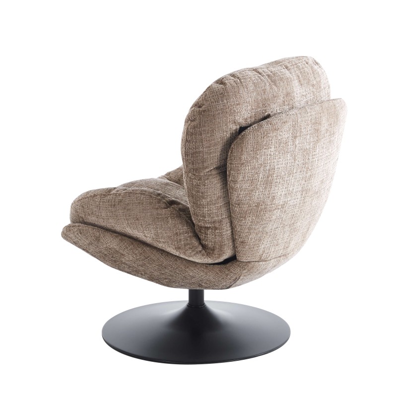 Fauteuil CERES tissu gris 1 place