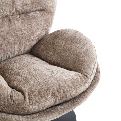 Fauteuil CERES tissu gris 1 place