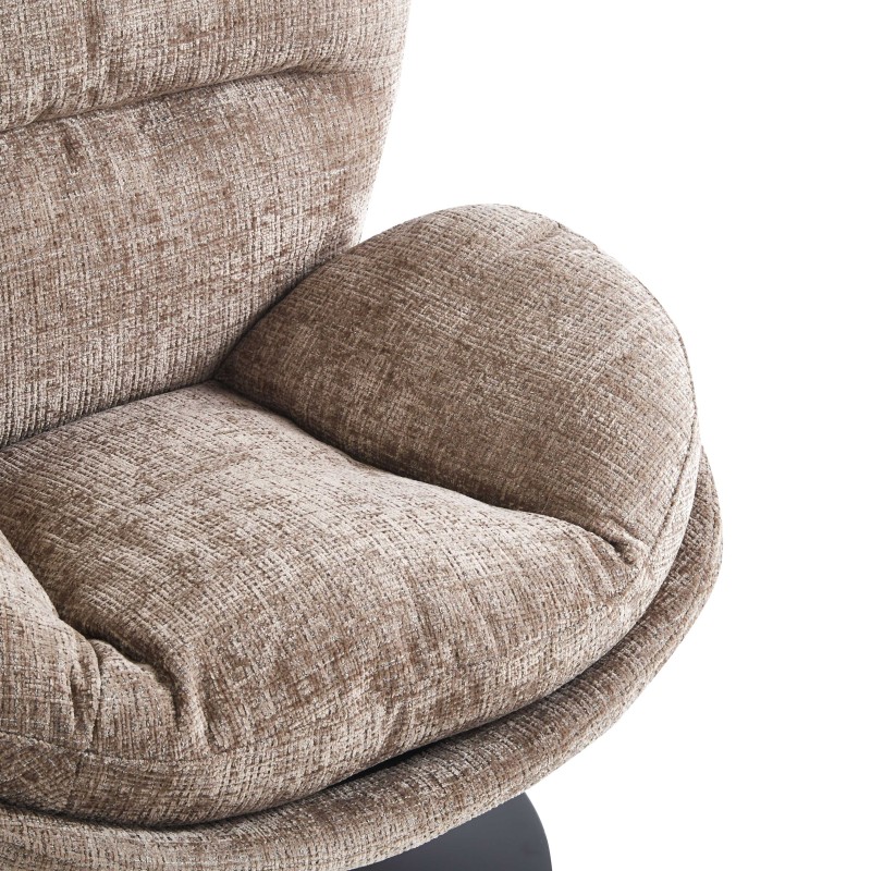 Fauteuil CERES tissu gris 1 place
