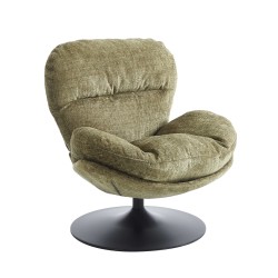 Fauteuil CERES tissu vert 1 place