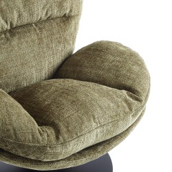 Fauteuil CERES tissu vert 1 place