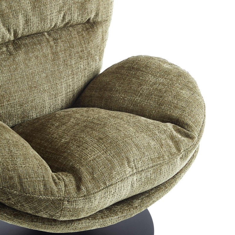 Fauteuil CERES tissu vert 1 place
