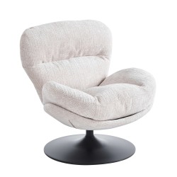 Fauteuil CERES tissu taupe 1 place