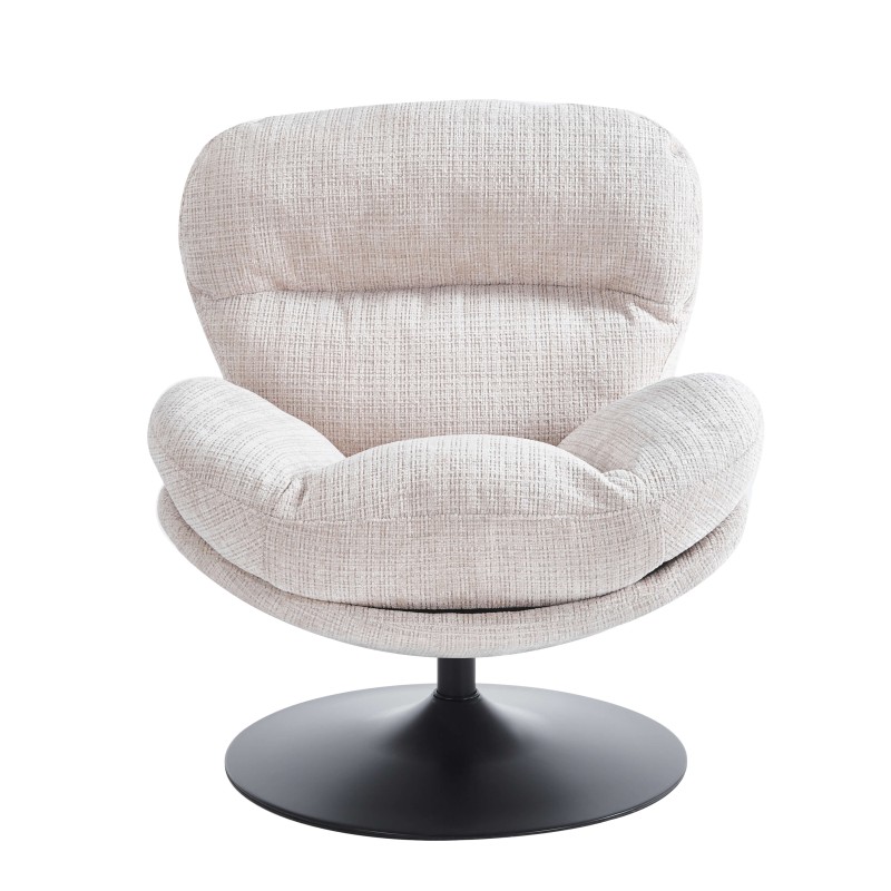 Fauteuil CERES tissu taupe 1 place