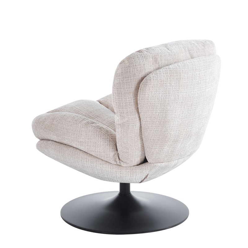 Fauteuil CERES tissu taupe 1 place