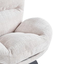 Fauteuil CERES tissu taupe 1 place