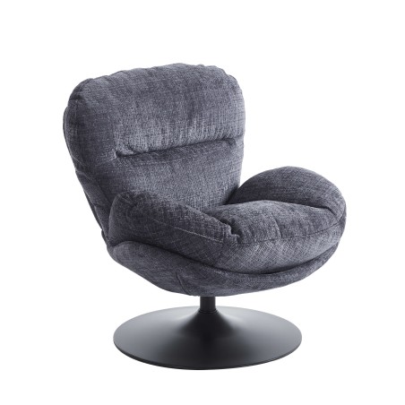 Fauteuil CERES tissu bleu 1 place