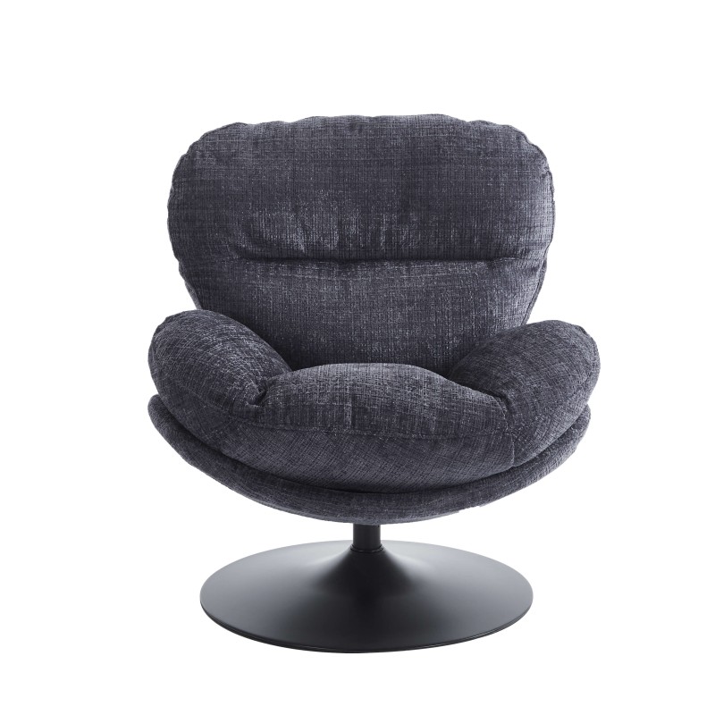 Fauteuil CERES tissu bleu 1 place