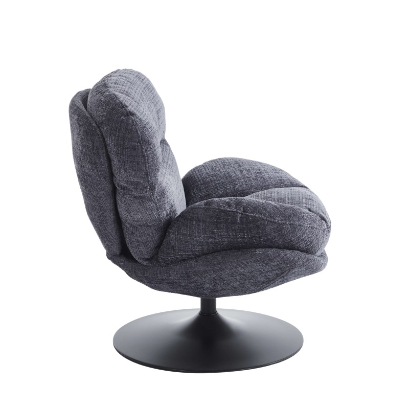 Fauteuil CERES tissu bleu 1 place
