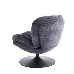 Fauteuil CERES tissu bleu 1 place