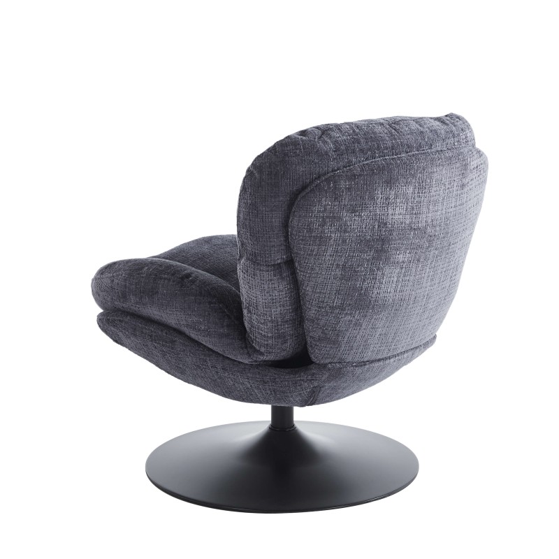 Fauteuil CERES tissu bleu 1 place