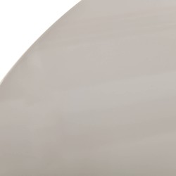 Table de séjour ronde NORI laquée brillante beige 120cm