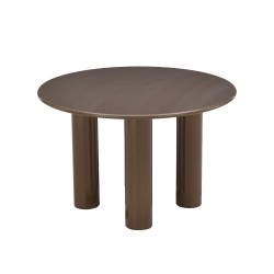 Table de séjour ronde NORI laquée brillante verte 120cm