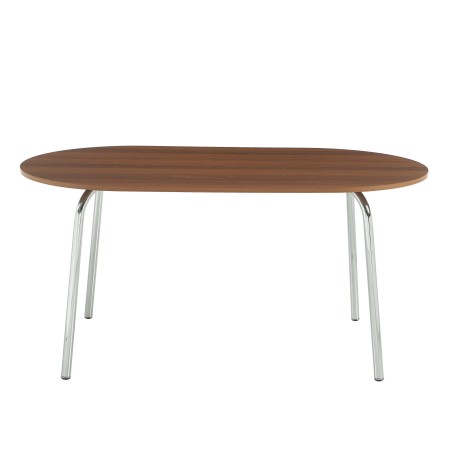 Table à manger VASSI effet noyer 160 cm