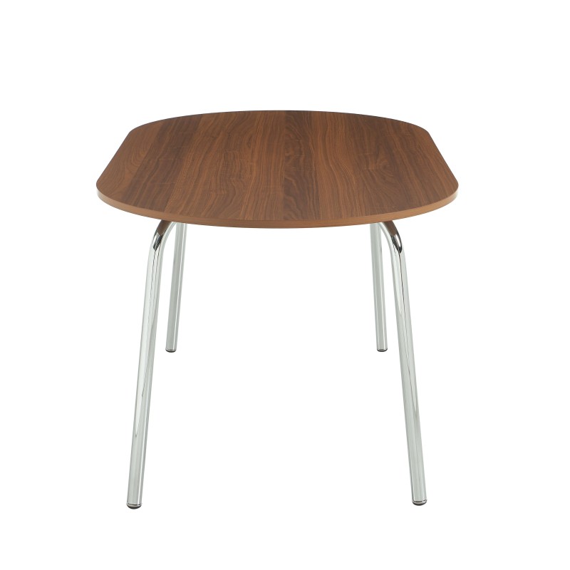 Table à manger VASSI effet noyer 160 cm