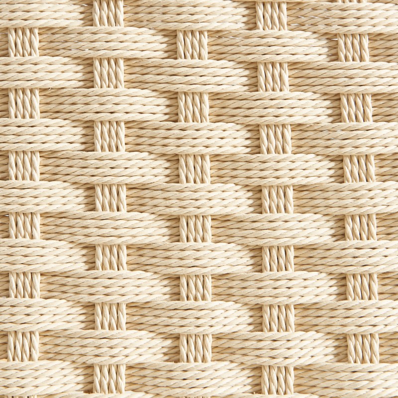 Lot de 2 tabourets ELLIO chêne massif et corde