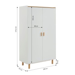 Armoire enfant AURA blanc