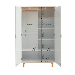 Armoire enfant AURA blanc