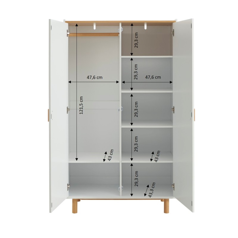 Armoire enfant AURA blanc