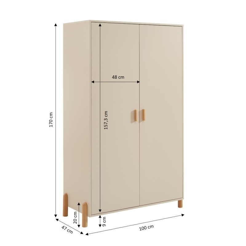 Armoire enfant ILIO beige