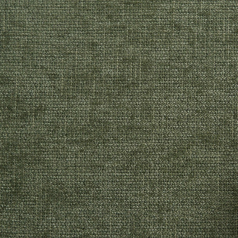 Fauteuil de table ABELIA velours tramé vert et pieds métal noir