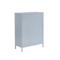 Sideboard PANTONE aus graublauem Metall, 2 Türen, 75 cm