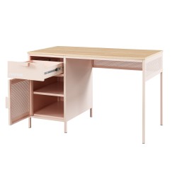 Scrivania PANTONE in metallo rosa cipria 120 cm