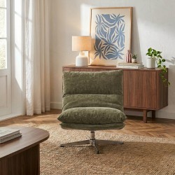 Fauteuil HYGEA tissu vert 1 place