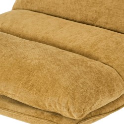 Fauteuil HYGEA tissu jaune moutarde 1 place