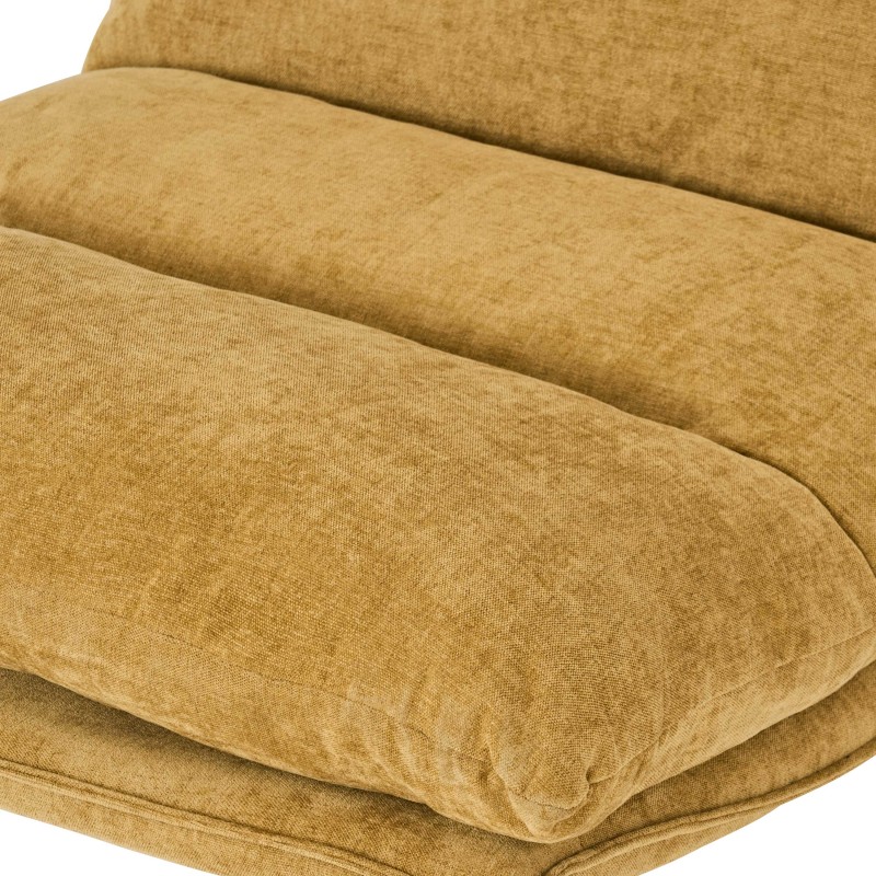 Fauteuil HYGEA tissu jaune moutarde 1 place